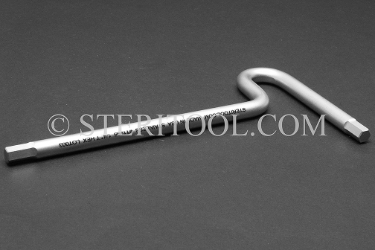 #11995 - 1/4" Stainless Steel T Hex Key. T, hex, hex key, formed, stainless