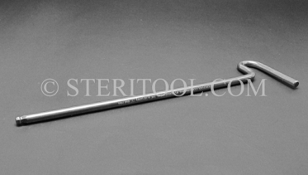 #11995SP10BALL - 1/4" Stainless Steel T Ball Hex Key, 10"(250mm) Shaft. ball hex, T, stainless steel, allen
