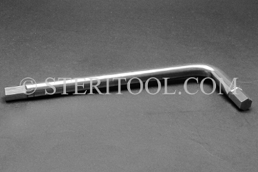 #12102 - 12mm Stainless Steel L Hex Key. L. hex, stainless steel