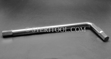 #12107 - 17mm Stainless Steel L Hex Key. L. hex, stainless steel