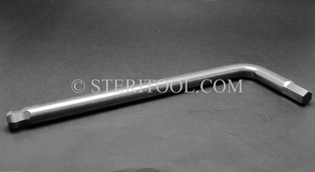 #12140 - 16mm Stainless Steel L Ball Hex Key. L. ball hex, stainless steel