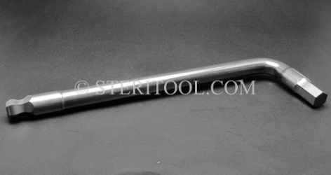 #12142 - 18mm Stainless Steel L Ball Hex Key. L. ball hex, stainless steel