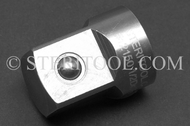 #12150 - 1/2 DR Female X 3/4 DR Male Stainless Steel Adaptor. 1/2 dr, 1/2dr, 1/2-dr, 3/4dr, 3/4-dr, 3/4 dr, adaptor, staInless steel