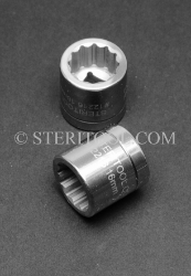#12216 - 16mm 12pt x 3/8 DR Stainless Steel Standard Depth Socket. 3/8 dr, 3/8dr, 3/8-dr, socket, 12pt, 12-pt, 12 pt, stainless steel