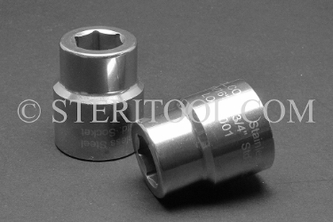 #12305 - 11/16" X 3/4 DR Stainless Steel Standard Socket. 3/4dr, 3/4-dr, 3/4 dr, socket, stainless steel