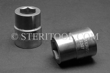 #12307 - 13/16" X 3/4 DR Stainless Steel Standard Socket. 3/4dr, 3/4-dr, 3/4 dr, socket, stainless steel