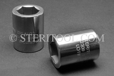 #12309 - 15/16" X 3/4 DR Stainless Steel Standard Socket. 3/4dr, 3/4-dr, 3/4 dr, socket, stainless steel