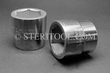 #12325 - 1-7/8" X 3/4 DR Stainless Steel Standard Socket. 3/4dr, 3/4-dr, 3/4 dr, socket, stainless steel