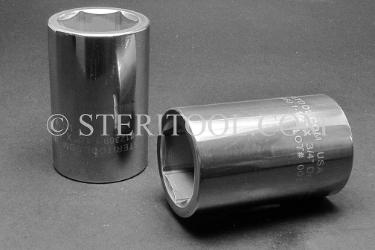 #12369 - 1-1/2" X 3/4 DR Stainless Steel Deep Socket. 3/4dr, 3/4-dr, 3/4 dr, deep socket, stainless steel
