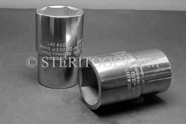 #12371 - 1-5/8" X 3/4 DR Stainless Steel Deep Socket. 3/4dr, 3/4-dr, 3/4 dr, deep socket, stainless steel