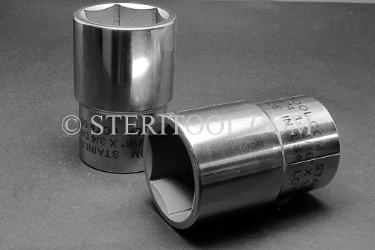 #12376 - 1-15/16" X 3/4 DR Stainless Steel Deep Socket.  3/4dr, 3/4-dr, 3/4 dr, deep socket, stainless steel