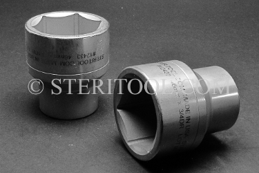 #12433 - 46mm X 3/4 DR Stainless Steel Standard Socket. 3/4dr, 3/4-dr, 3/4 dr, socket, stainless steel