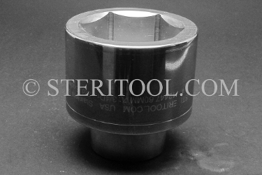 #12447 - 60mm X 3/4 DR Stainless Steel Standard Socket. 3/4dr, 3/4-dr, 3/4 dr, socket, stainless steel