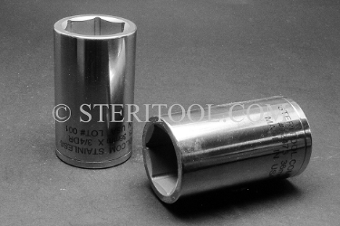 #12473 - 36mm X 3/4 DR Stainless Steel Deep Socket. 3/4dr, 3/4-dr, 3/4 dr, deep socket, stainless steel