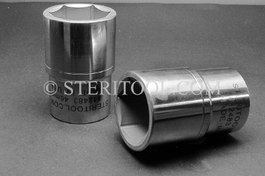 #12483 - 46mm X 3/4 DR Stainless Steel Deep Socket. 3/4dr, 3/4-dr, 3/4 dr, deep socket, stainless steel