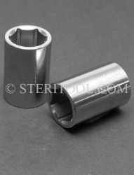 #12712 - 11/16" X 1/2 DR Stainless Steel Standard Socket. 1/2dr, 1/2-dr, 1/2 dr, socket, stainless steel