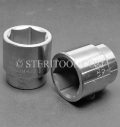 #12723 - 1-5/16" X 1/2 DR Stainless Steel Standard Socket. 1/2dr, 1/2-dr, 1/2 dr, socket, stainless steel