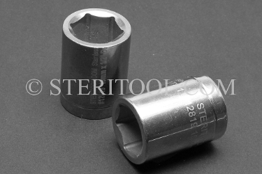 #12819 - 19mm X 1/2 DR Stainless Steel Standard Socket. 1/2dr, 1/2-dr, 1/2 dr, socket, stainless steel