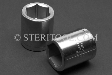 #12823 - 23mm X 1/2 DR Stainless Steel Standard Socket. 1/2dr, 1/2-dr, 1/2 dr, socket, stainless steel