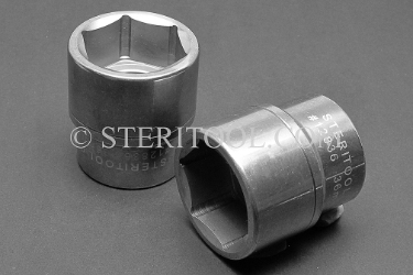 #12838 - 38mm x 1/2 DR Stainless Steel Standard Socket.  1/2dr, 1/2-dr, 1/2 dr, socket, stainless steel