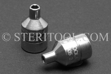#12905 - 3.0mm x 1/4 DR Stainless Steel Standard Socket. 1/4dr, 1/4 dr, 1/4-dr, socket, stainless steel