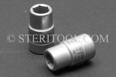 #12912 - 7.0mm x 1/4 DR Stainless Steel Standard Socket. 1/4dr, 1/4 dr, 1/4-dr, socket, stainless steel