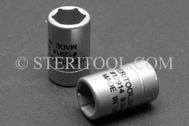 #12914_316 - NM 9.0mm x 1/4 DR Stainless Steel Standard Socket. 316L 1/4dr, 1/4 dr, 1/4-dr, socket, stainless steel