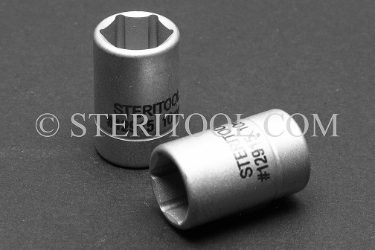 #12915 - 10mm x 1/4 DR Stainless Steel Standard Socket. 1/4dr, 1/4 dr, 1/4-dr, socket, stainless steel