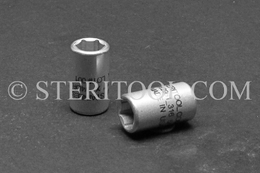 #12961_316 - NM 5/16" x 1/4 DR Stainless Steel Standard Socket. 316L 1/4dr, 1/4 dr, 1/4-dr, socket, stainless steel