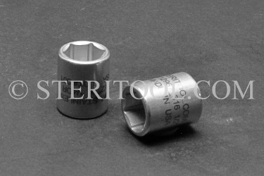 #12967_316 - NM 1/2" x 1/4 DR Stainless Steel Standard Socket. 316L 1/4dr, 1/4 dr, 1/4-dr, socket, stainless steel
