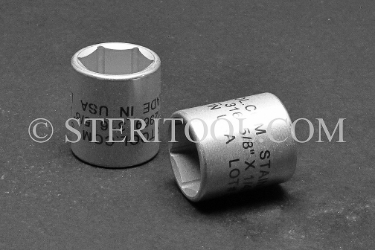 #12969_316 - NM 5/8" x 1/4 DR Stainless Steel Standard Socket. 316L 1/4dr, 1/4 dr, 1/4-dr, socket, stainless steel