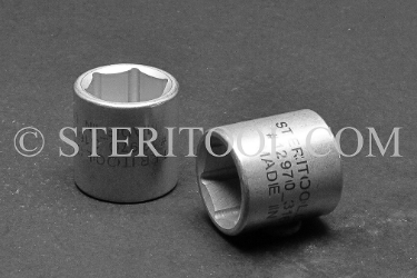 #12970_316 - NM 11/16" x 1/4 DR Stainless Steel Standard Socket. 316L 1/4dr, 1/4 dr, 1/4-dr, socket, stainless steel