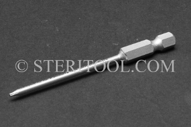 #13880SP3 - #5 Star Stainless Steel Power Bit, 3" OAL hex lobe, star, torx, power bit, stainless steel