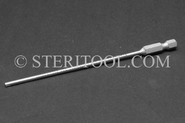#13885_718_SP4 - #10 Star Stainless Steel Power Bit, 4" Shaft.  hex lobe, star, torx, power bit, stainless steel