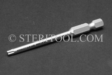 #13886SP3 - #15 Star Stainless Steel Power Bit, 3" OAL hex lobe, star, torx, power bit, stainless steel