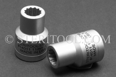 #14011 - 11mm 12pt x 1/2dr Stainless Steel Standard Socket. socket, 1/2dr, 1/2-dr, 1/2 dr, 12pt, 12-pt, 12 pt, socket