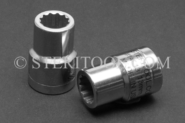 #14013 - 13mm 12pt x 1/2dr Stainless Steel Standard Socket. socket, 1/2dr, 1/2-dr, 1/2 dr, 12pt, 12-pt, 12 pt, socket