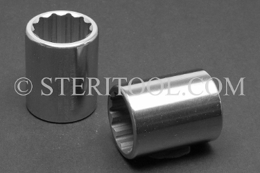 #14062 - 7/8" 12pt x 1/2dr Stainless Steel Standard Socket. socket, 1/2dr, 1/2-dr, 1/2 dr, 12pt, 12-pt, 12 pt, socket