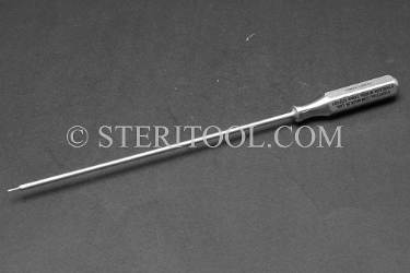 #19004 - 1.0mm Hex x 6"(150mm) Stainless Steel Ortho Driver with SS Handle. hex, ortho, stainless steel