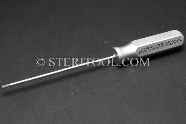#19009_SP11 - 3.5mm Hex x 11"(280mm) Stainless Steel Ortho Driver with SS Handle.  hex, ortho, stainless steel