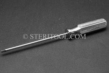 #19012 - 5mm Hex x 6"(150mm) Stainless Steel Ortho Driver with SS Handle. hex, ortho, stainless steel