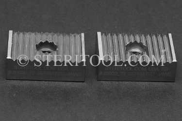 #20020_70 - Serrated Stainless Steel Jaws for item 20020. pipe wrench, adjustable wrench, pipe, stainless steel