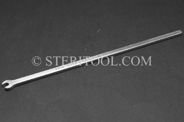 #20035_SE_OE - 6mm Stainless Steel Single End, Open End Wrench. wrench, combination, spanner, stainless steel