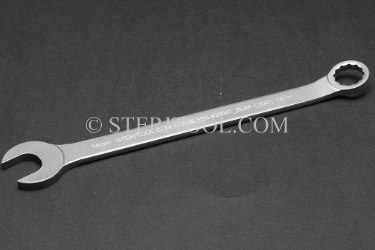 #20047_SLIM - 14mm Stainless Steel Slim Combination Wrench. wrench, spanner, combination, stubby, stainless