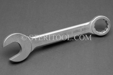 #20052_STUB - 19mm Stainless Steel Stubby Combination Wrench, 6.5625"(166mm) OAL. wrench, spanner, combination, stubby, stainless