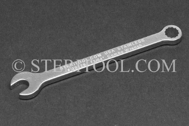 #20129 - 13/64" Stainless Steel Combination Wrench. wrench, combination, spanner, stainless steel