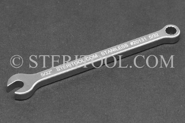 #20131 - 5/32" Stainless Steel Combination Wrench. wrench, combination, spanner, stainless steel