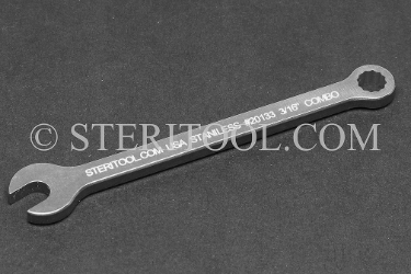 #20133 - 3/16" Stainless Steel Combination Wrench. wrench, combination, spanner, stainless steel