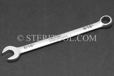 #20135 - 5/16" Stainless Steel Combination Wrench. wrench, combination, spanner, stainless steel
