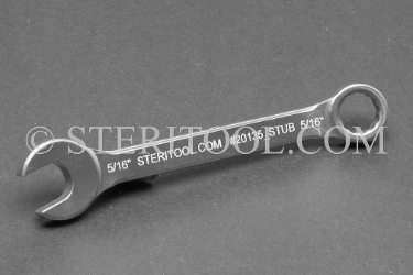 #20135_STUB - 5/16" Stainless Steel Stubby Combination Wrench, 3.25"(82mm) OAL. wrench, spanner, combination, stubby, stainless steel